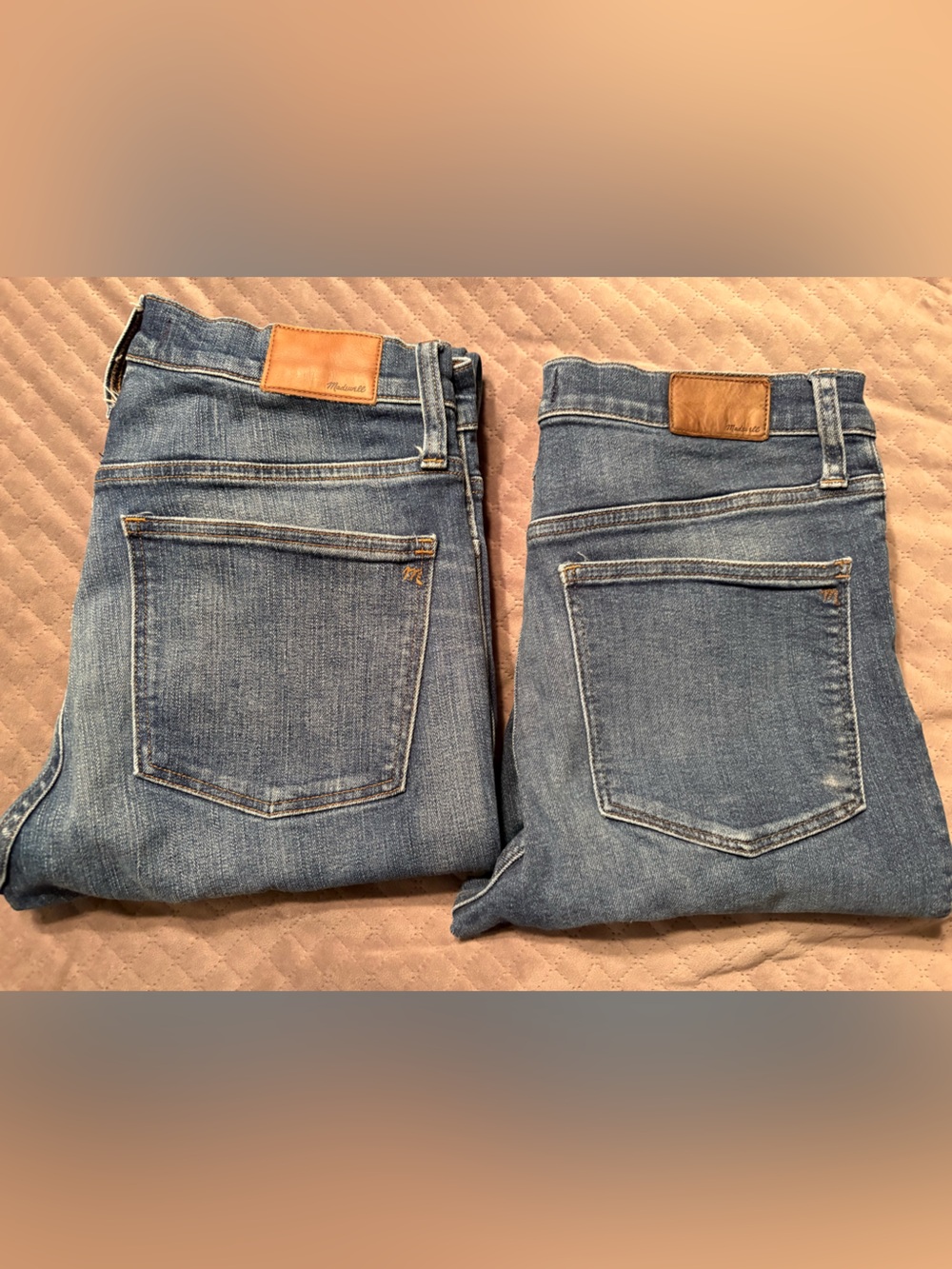 Madewell Skinny Jeans 2 pair Size 30 Bundle Denim 9” mid rise jeans